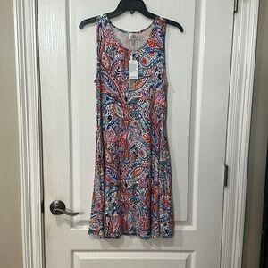 Cupio size S/P Sleeveless multicolor dress NWT